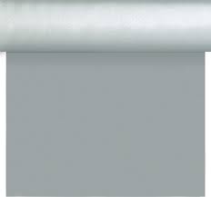 Téte-a Téte 0.4x4.8m DSilk Silver - Duni Ubrusy, šerpy, prostírky Šerpy