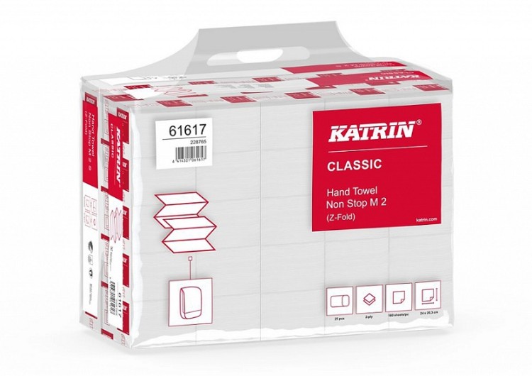 Pap. ručníky Katrin Non Stop 24x20,3cm 4 - Papírová hygiena Papírové ručníky Z-Z 2 vrstvé