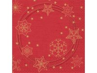 Ubrousek 33x33 3Vr Star Shine Red 50ks
