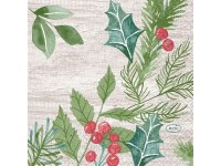 Ubrousek 24x24 3Vr Winter Greenery 50ks