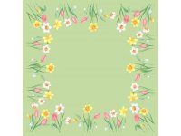 Ubrus 84x84 Dsilk Spring Melody omyvatelný