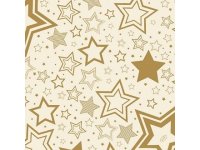 Ubrousek 40x40 Holiday Star Cream 12ks