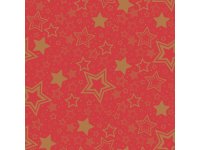 Ubrousek 33x33 3Vr Holiday Star Red 20ks