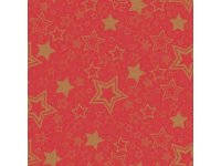 Ubrousek 40x40 Dsoft Holiday Star Red 12ks