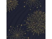 Ubrousek 40x40 Dsoft Sparkly Black 60ks