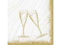 Ubrousek 40x40 Dsoft Sparkly Cheers White 60ks