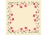 Ubrus 84x84 Poppy Charm omyvatelný