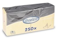 Ubrousek 33x33 3V vanilkové/béžové 250ks