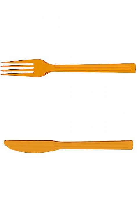 Vidlička a nůž tvrz plast 10ks+10ks DUNI - Dekorace a domácnost Kuchyň stolování, skleničky