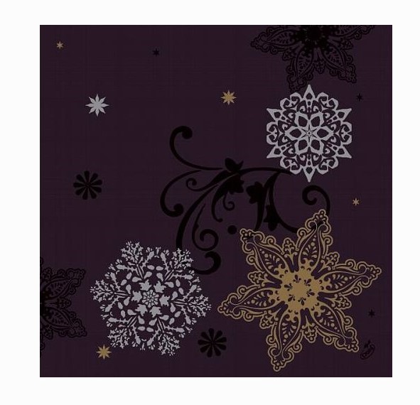 Ubrousek 40x40 DNL Jul Krystal Black 50k Ubrousek 40x40 DNL Jul Krystal Black 50k - Duni Ubrousky, kapsy na příbory Dunilin 40x40