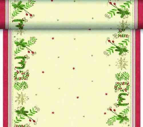 Téte-a-Téte 0,4x24m Christmas Gift Cream Téte-a-Téte 0,4x24m Christmas Gift Cream - Duni Ubrusy, šerpy, prostírky Šerpy