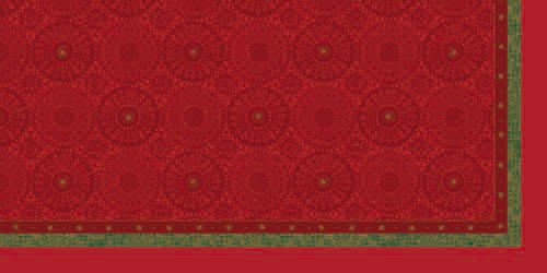 Ubrus 84x84 DSilk Festive Charm Red/om Ubrus 84x84 DSilk Festive Charm Red/om - Duni Ubrusy, šerpy, prostírky Omyvatelný ubrus