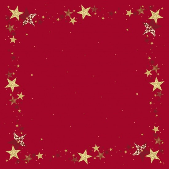 Ubrus 84x84 DSilk Walk of Fame Red omyv Ubrus 84x84 DSilk Walk of Fame Red omyv - Duni Ubrusy, šerpy, prostírky Omyvatelný ubrus