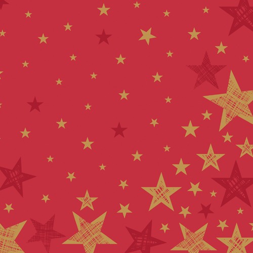 Ubrousek 40x40 Dlin Shining Star Red 12k Ubrousek 40x40 Dlin Shining Star Red 12k - Duni Ubrousky, kapsy na příbory Dunilin 40x40