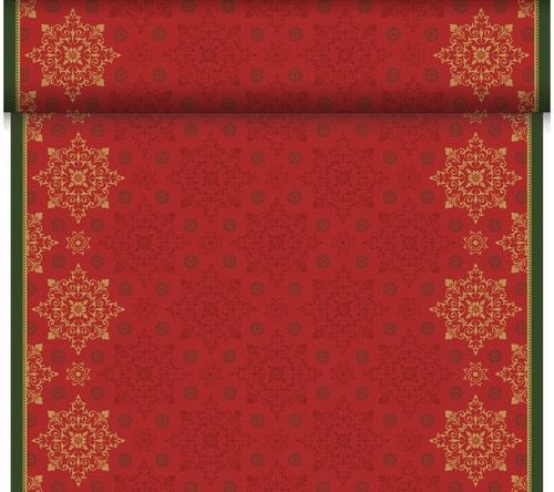 Téte-a-Téte 0.4x24m Xmas Deco Red Téte-a-Téte 0.4x24m Xmas Deco Red - Duni Ubrusy, šerpy, prostírky Šerpy