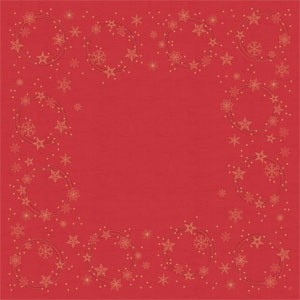 Ubrus 84x84 Star Shine Red neomyvatelný