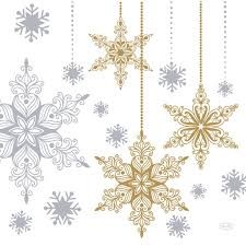 Ubrousek 40x40 Dsoft Snowstars White 12ks 