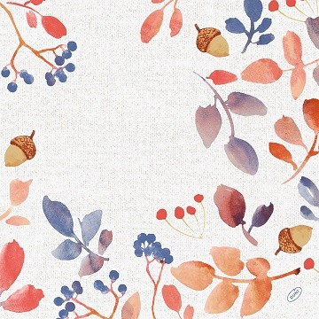 Ubrousek 40x40 Dsoft Autumn Gradient 60ks - Duni Ubrousky, kapsy na příbory Airlaid 40x40