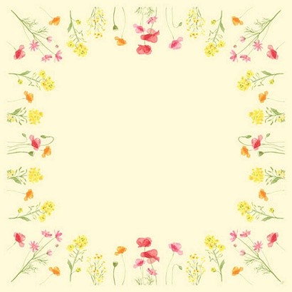 Ubrus 84x84 Poppy Field omyvatelvý - Duni Ubrusy, šerpy, prostírky Omyvatelný ubrus