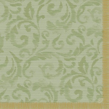 Ubrousek 40x40 Dlin Rich Damast Pistacio - Duni Ubrousky, kapsy na příbory Dunilin 40x40