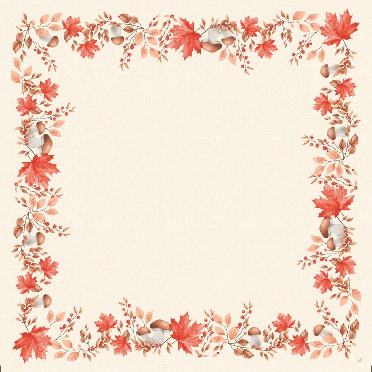 Ubrus 84x84 Dsilk Woodland omyvatelný 1ks - Duni Ubrusy, šerpy, prostírky Omyvatelný ubrus