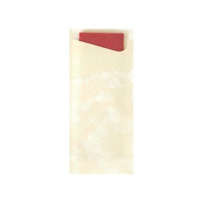 Tissue Sacchetto 8,5x20cm Vanilka 100ks - Duni Ubrousky, kapsy na příbory Kapsy na příbory
