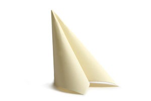 Ubrousek 38x38 CREAM Softpoi 50ks - Duni Ubrousky, kapsy na příbory Dunilin 40x40