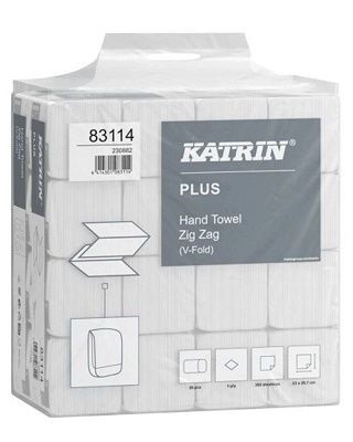 Papírové ručníky Katrin 6000ks 1v. - Papírová hygiena Papírové ručníky Z-Z 1 vrstvé