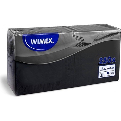 Ubrousek 24x24 2Vr černé 250ks Ubrousek 24x24 2Vr černé 250ks - Papírová hygiena Ubrousky 2 - 3 vrstvé
