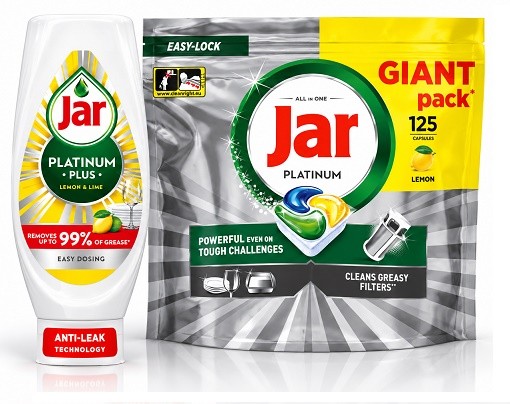 Jar Platinum kapsle do myčky 125ks +545ml Jar gratis
