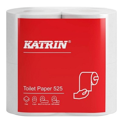 TP Katrin 2vr. bílý 525 utr. 60m - Papírová hygiena Toaletní papír 2 vrstvý